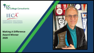 Dr. Eric Endlich was awarded the IECA Making a Difference Award