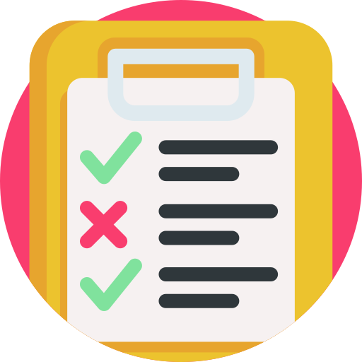 Academic coaching icon - checklist